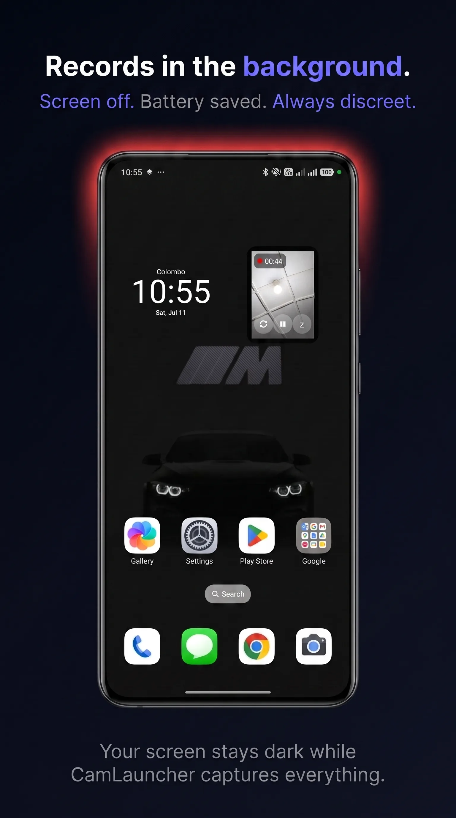 Cam Launcher - Background recording